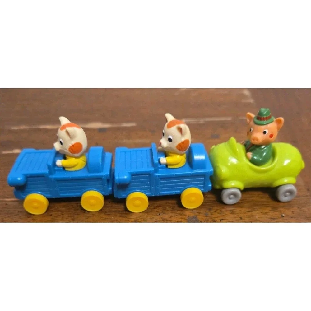 The Busy World of Richard Scarry 1994 McDonald's Happy Meal Toy Lot of 3 Vintage